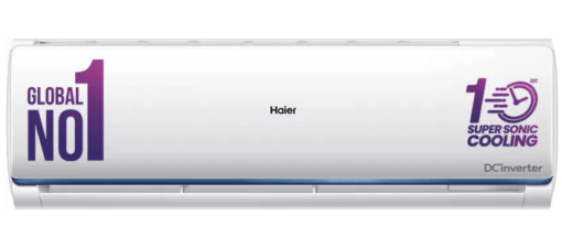 Haier 2024 Model 1 Ton 3 Star Split Dual Inverter with Micro Bacterial Filter, 60 High Ambient Performance, 20 Mtrs Air Throw,Heavy Duty AC - White  (HS13C-TQB3BN-INV/HU13-3BN-INV/HSU13C-TQB3BN-INV, Copper Condenser)